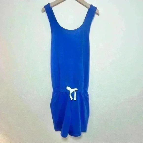 NWT Cat & Jack Girls Blue Romper Size Medium (8) - Picture 1 of 9